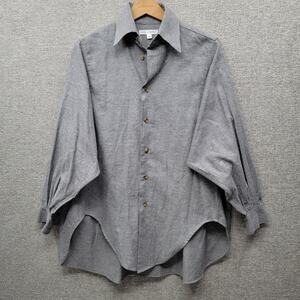 GOOD COMPANY PARTY IN THE BACK BUTTON SHIRT, GRAY, OS